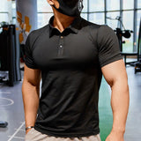 Heren Sport Polo Met Slim Fit En Ademend Materiaal