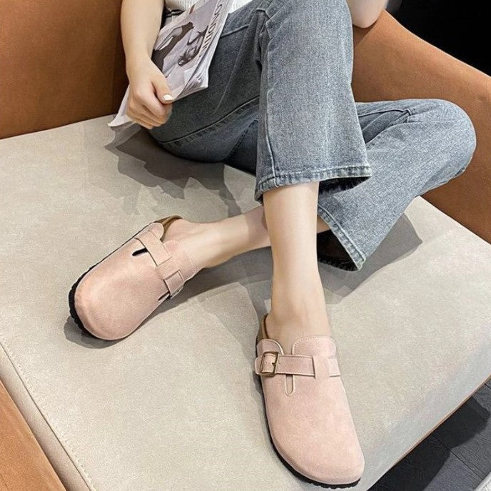 Livia leren Boston-sandalen voor dames – stijlvolle en comfortabele sandalen van hoogwaardig leer, perfecte pasvorm voor dagelijks gebruik en zomerse outfits.