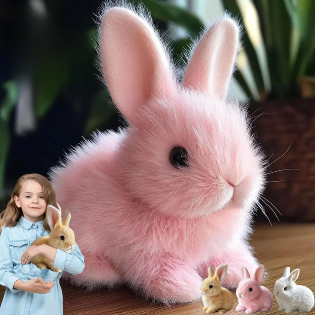 CuddleBunny interactief knuffelkonijn voor kinderen – zachte, beweeglijke knuffel die plezier en interactief spel stimuleert met realistische reacties.