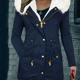 Warme Parka Jas met Faux Fur Capuchon