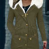 Warme Parka Jas met Faux Fur Capuchon