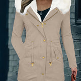 Warme Parka Jas met Faux Fur Capuchon