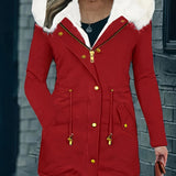 Warme Parka Jas met Faux Fur Capuchon