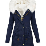 Warme Parka Jas met Faux Fur Capuchon