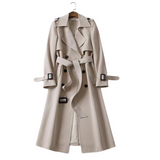 Bruine Lange Trenchcoat voor Dames