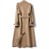 Bruine Lange Trenchcoat voor Dames