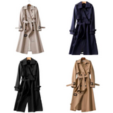 Bruine Lange Trenchcoat voor Dames