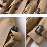 Bruine Lange Trenchcoat voor Dames