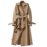 Bruine Lange Trenchcoat voor Dames