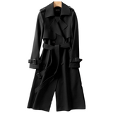 Bruine Lange Trenchcoat voor Dames