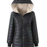 Gewatteerde Winterjas met Teddyvoering
