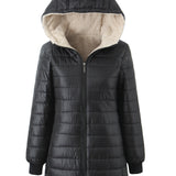 Gewatteerde Winterjas met Teddyvoering