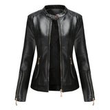 Minimalistische Leren Look Jas voor Dames