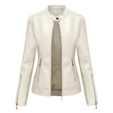 Minimalistische Leren Look Jas voor Dames