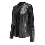 Minimalistische Leren Look Jas voor Dames