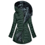 Getailleerde Winterjas met Faux Fur Capuchon