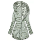 Getailleerde Winterjas met Faux Fur Capuchon