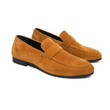 Heren Suède Loafers met Klassiek Design en Comfort Pasvorm