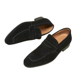 Heren Suède Loafers met Klassiek Design en Comfort Pasvorm