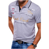 Heren Polo Met Print En Slim Fit Pasvorm