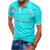 Heren Polo Met Print En Slim Fit Pasvorm