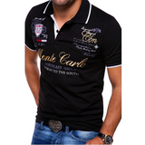 Heren Polo Met Print En Slim Fit Pasvorm