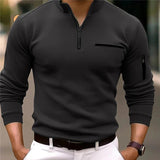 Heren Trui Met Ritskraag En Slim Fit Design