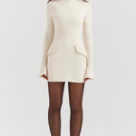 Amara elegante avondjurk voor dames – vloeiende, luxe stof met flatterend silhouet, perfect voor feesten, bruiloften en speciale gelegenheden.