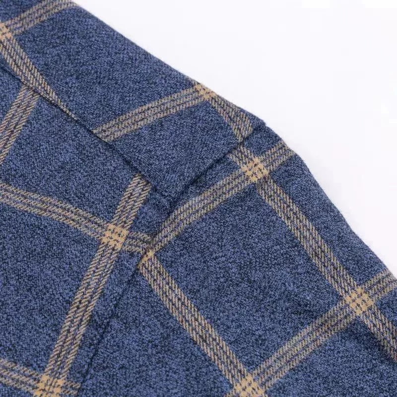 Heren geruit overhemd in diverse kleuren – zachte katoenen stof, regular fit pasvorm en tijdloze casual stijl.