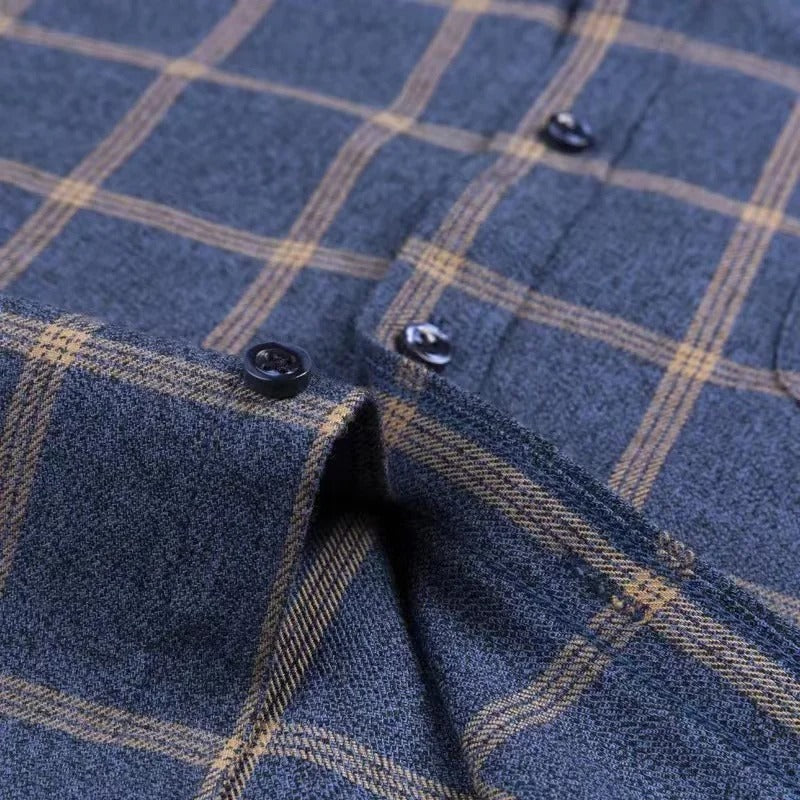 Heren geruit overhemd in diverse kleuren – zachte katoenen stof, regular fit pasvorm en tijdloze casual stijl.