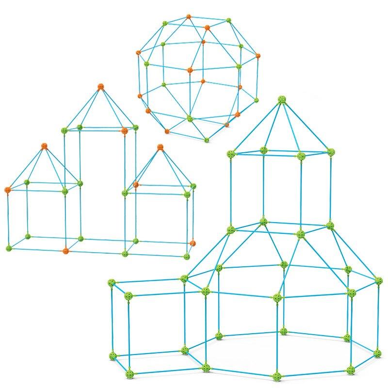 Build-a-Tent speel- & bouwkit voor kleuters – kleurrijk en duurzaam speelgoed dat creatief bouwen, fantasierijk spel en motorische vaardigheden stimuleert.