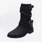 Marisse enkellaarsjes voor dames – stoere leren laarsjes met multiple gespen en ritssluiting, comfortabele pasvorm en trendy design voor herfst- en winterlooks.