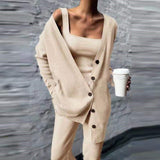 Oversized Vest met Knopen Zacht en Comfortabel