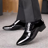 Heren Lakleren Nette Schoenen met Glanzende Afwerking