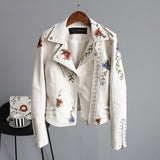 Bloemenprint Bikerjas voor Dames