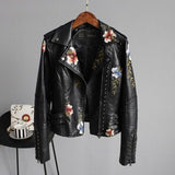 Bloemenprint Bikerjas voor Dames