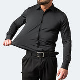 Elegant Heren Overhemd Met Slim Fit En Strakke Afwerking
