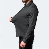 Elegant Heren Overhemd Met Slim Fit En Strakke Afwerking