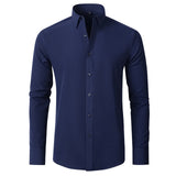 Elegant Heren Overhemd Met Slim Fit En Strakke Afwerking