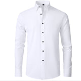 Elegant Heren Overhemd Met Slim Fit En Strakke Afwerking