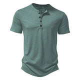 Heren T Shirt Met Knopen En Slim Fit Pasvorm