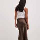 Chaveli - Hoge taille satijnen rok voor dames – Luxueuze, vloeiende pasvorm met een elegante uitstraling.