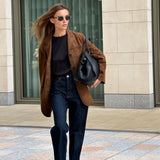 Stijlvolle Suède Blazer voor Dames