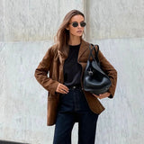 Stijlvolle Suède Blazer voor Dames