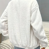 Gebreid Vest met Rits en Relaxte Pasvorm Warm en Zacht