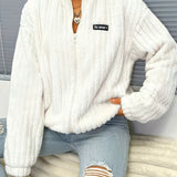 Gebreid Vest met Rits en Relaxte Pasvorm Warm en Zacht