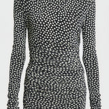 Zwart Witte Bodycon Mini Jurk