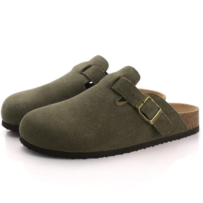Livia leren Boston-sandalen voor dames – stijlvolle en comfortabele sandalen van hoogwaardig leer, perfecte pasvorm voor dagelijks gebruik en zomerse outfits.