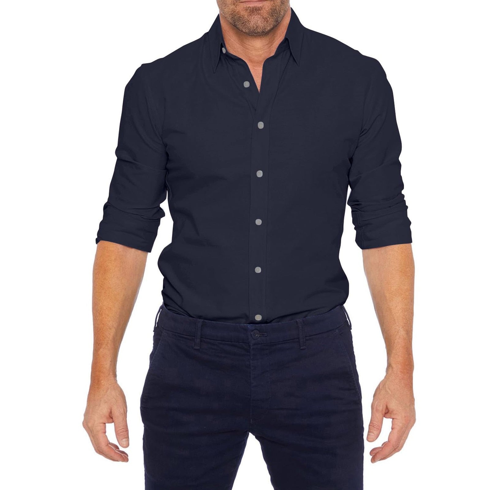 Nova stijlvol heren overhemd met rits, modern design en perfecte pasvorm voor een eigentijdse look.