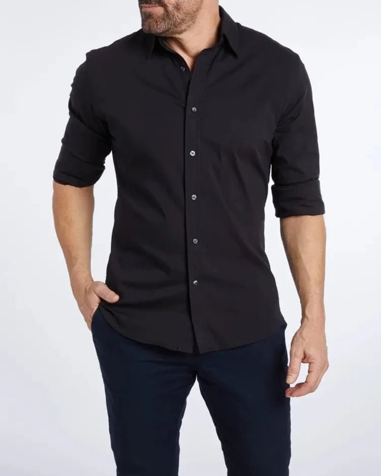 Nova stijlvol heren overhemd met rits, modern design en perfecte pasvorm voor een eigentijdse look.